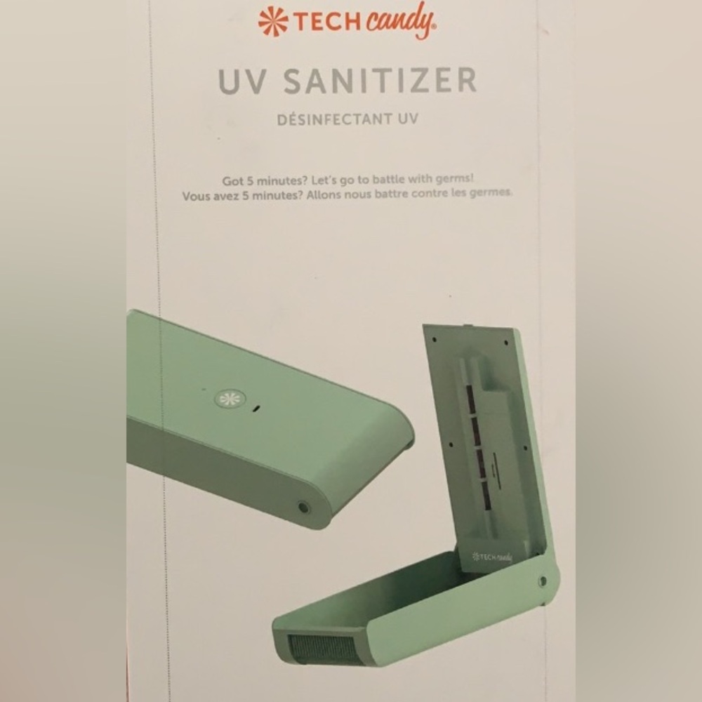 Tech Candy UV Light Phone Sanitizer Box | Disinfects Smartphones | Light Mint